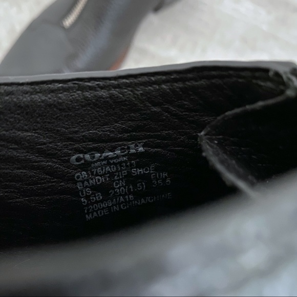 Coach Bandit Zip Shoe 5.5 - Picture 8 of 8